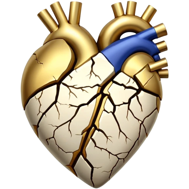 kintsugi repaired heart emoji