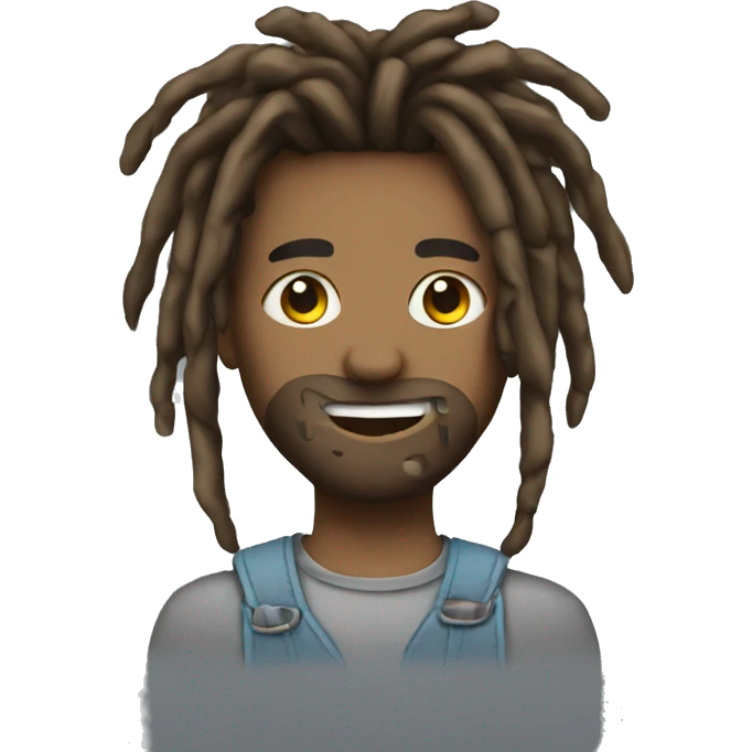 dreadhead with braces emoji