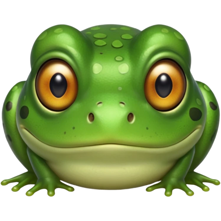 Frog with Asian eyes emoji