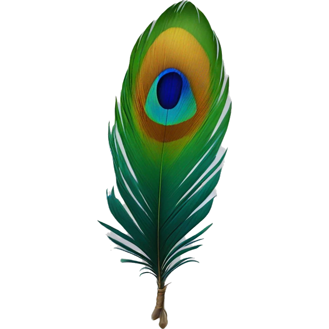 Peackcock feather emoji