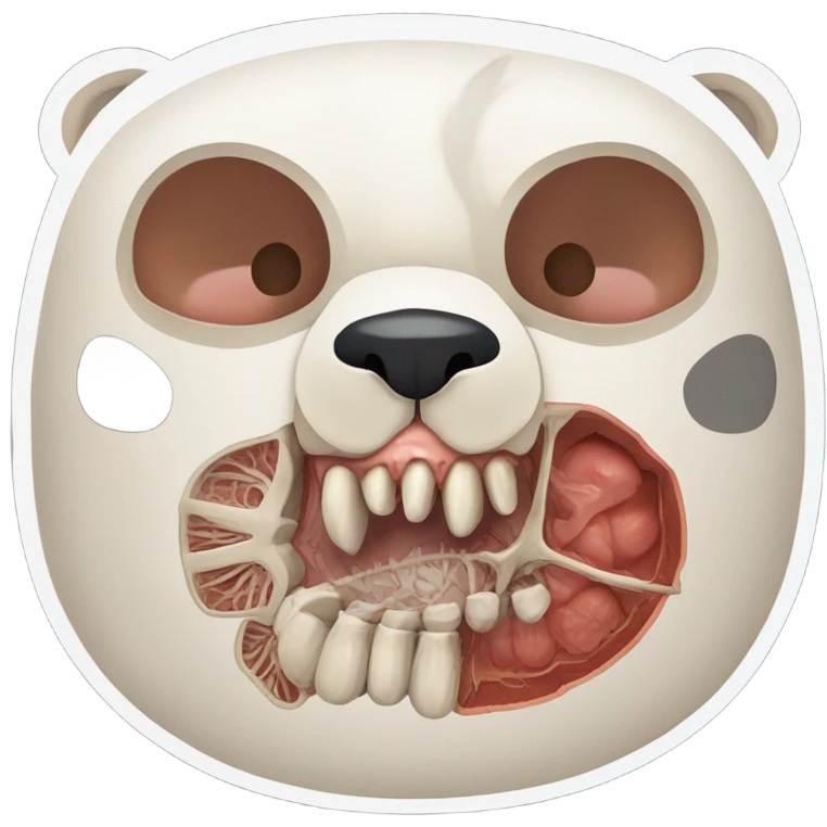 Panda cross section  emoji