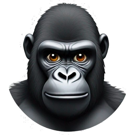Gorilla stuck in gorilla glue  emoji