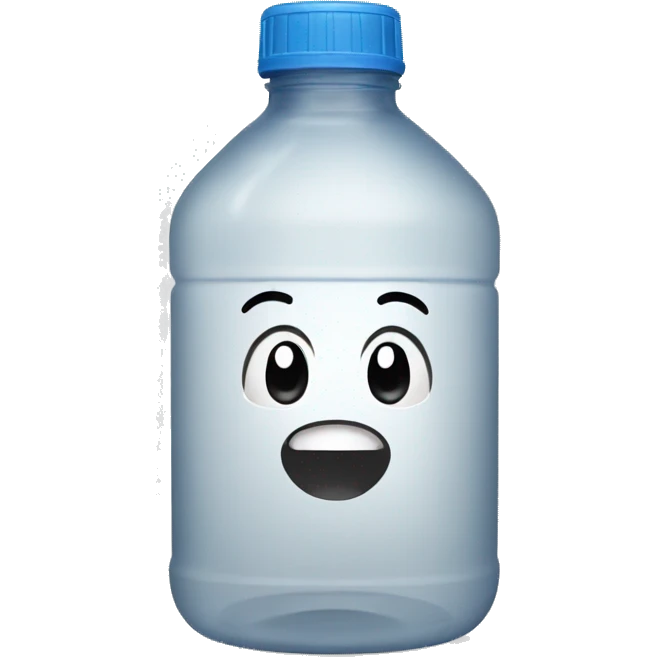   oopened empty water bottle emoji