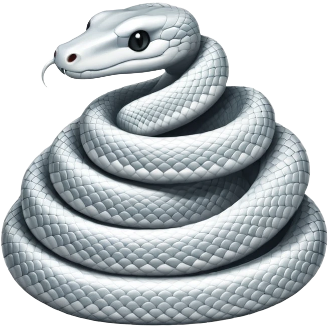 mutliple white snakes emoji