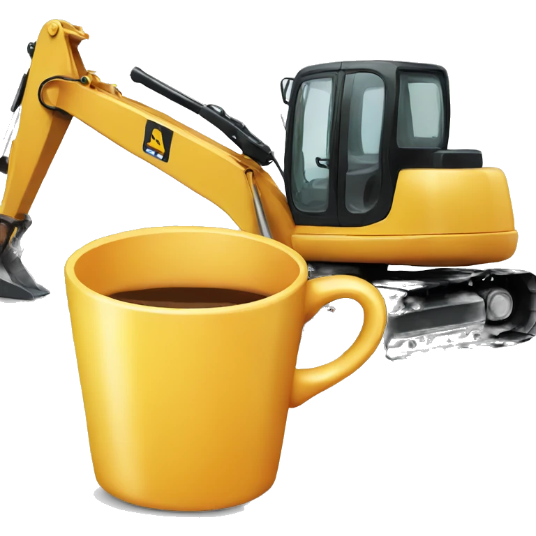 excavator cup emoji