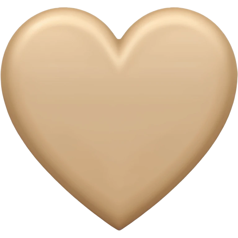 beige heart emoji