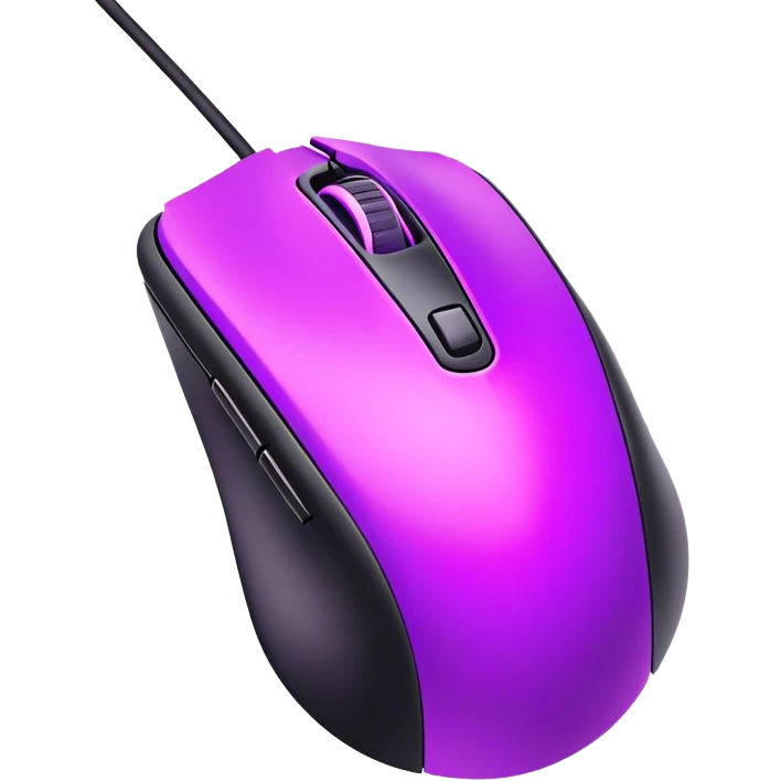 neon Purple gaming mouse emoji