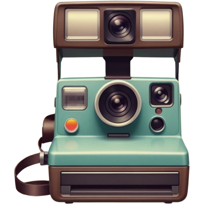 Photo taken with Polaroid camera emoji