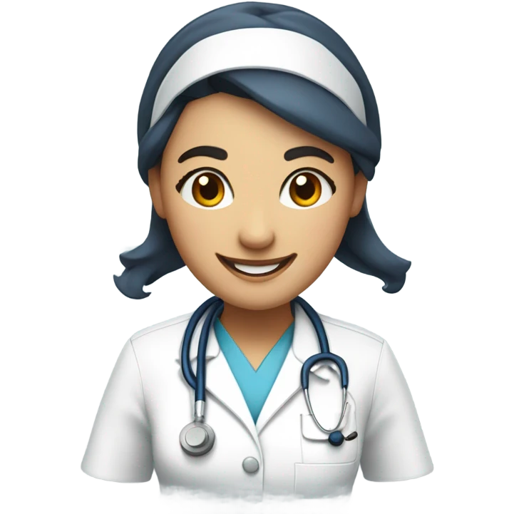 Happy nurse emoji
