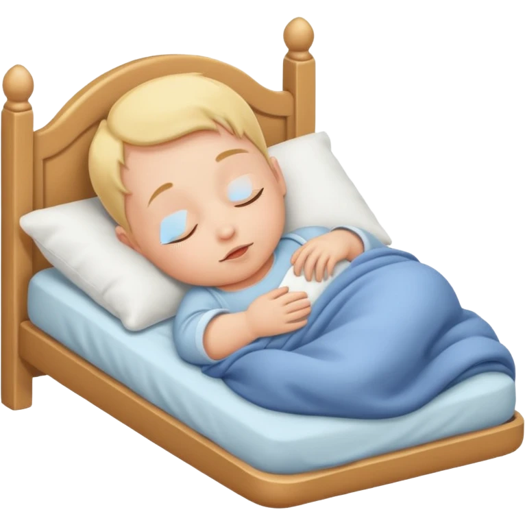 Baby in bed  emoji