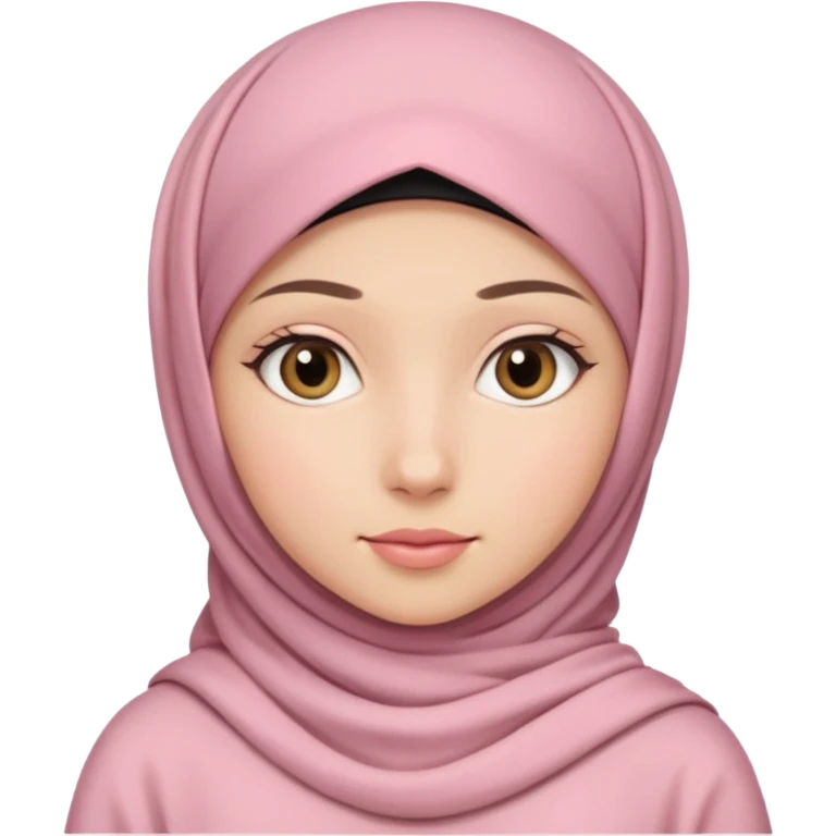 بنت محجبه لابسه وردي فاتح emoji