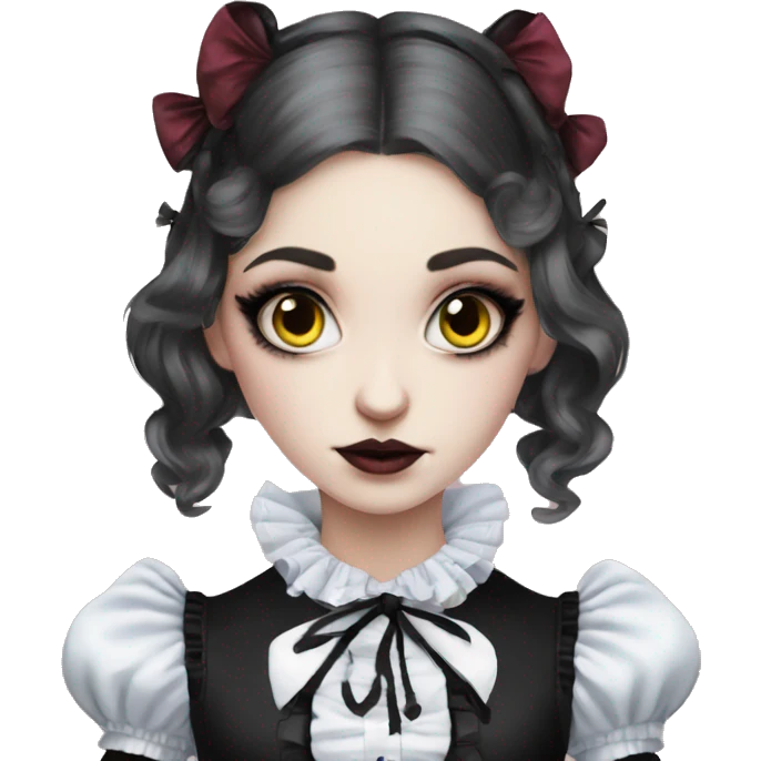 alice in wonderland gothic lolita look emoji