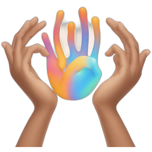 Cœur avec des mains emoji
