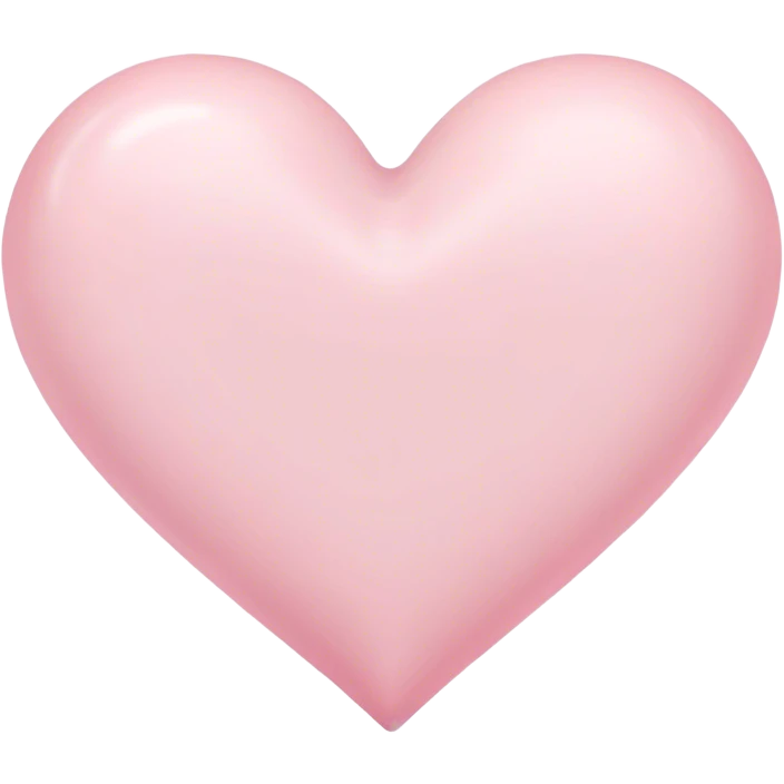 Pastel pink heart emoji