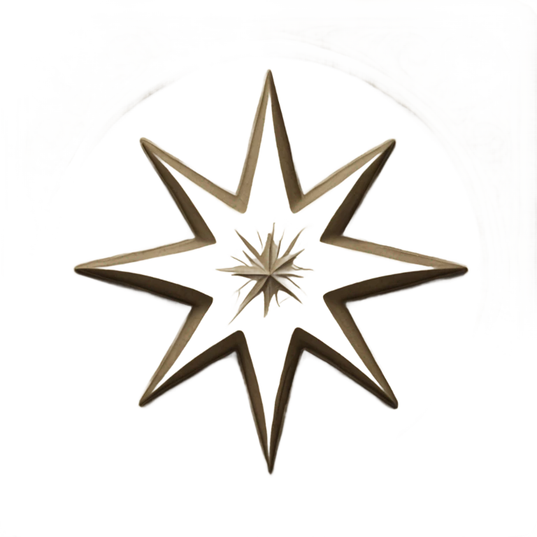tile with engraved star emoji