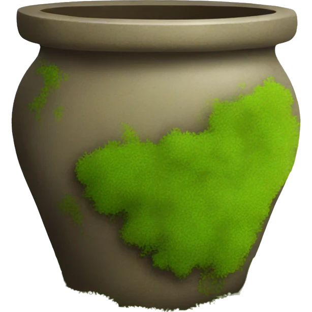 pots with moss emoji