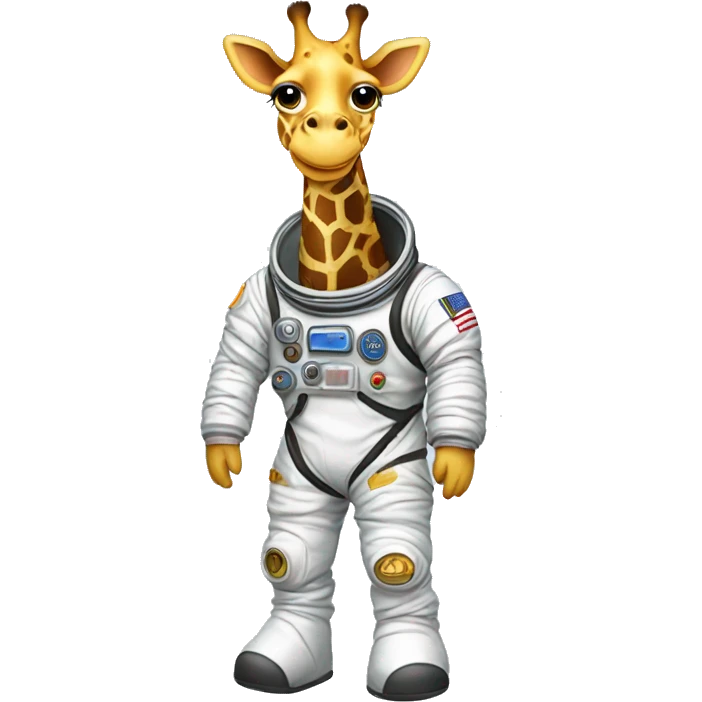 Giraffe in a space suit emoji