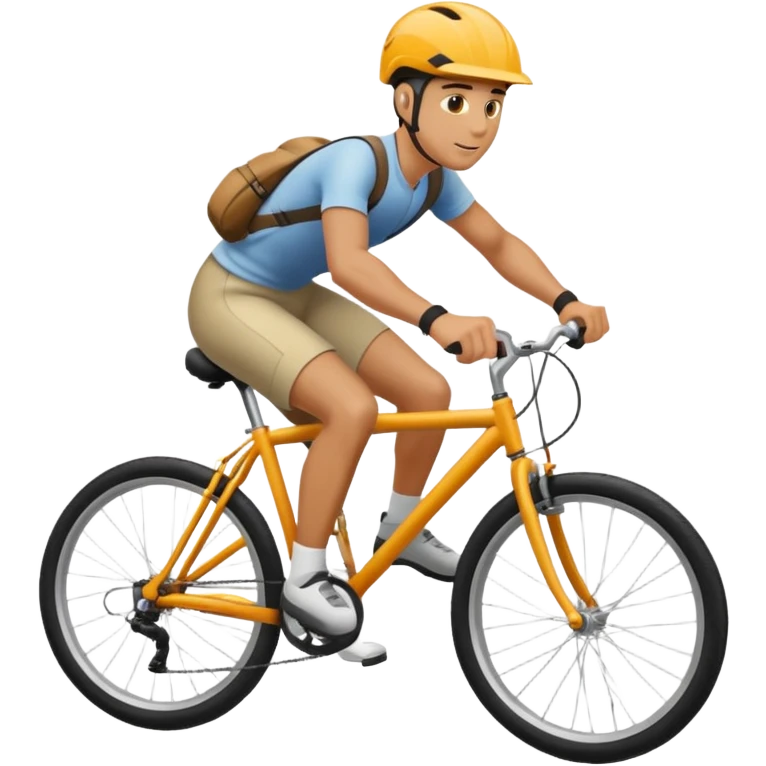 Man riding a bike emoji