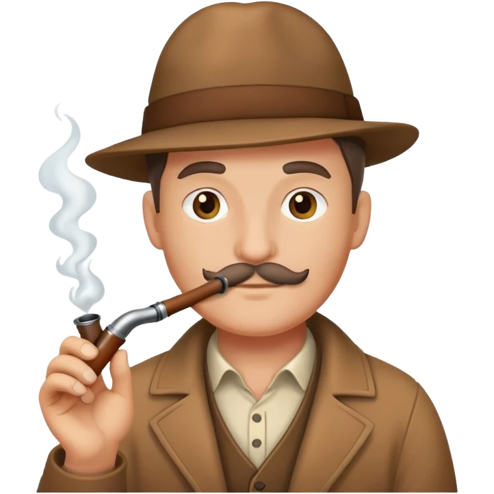 Glatzkopf mit Pfeife  emoji