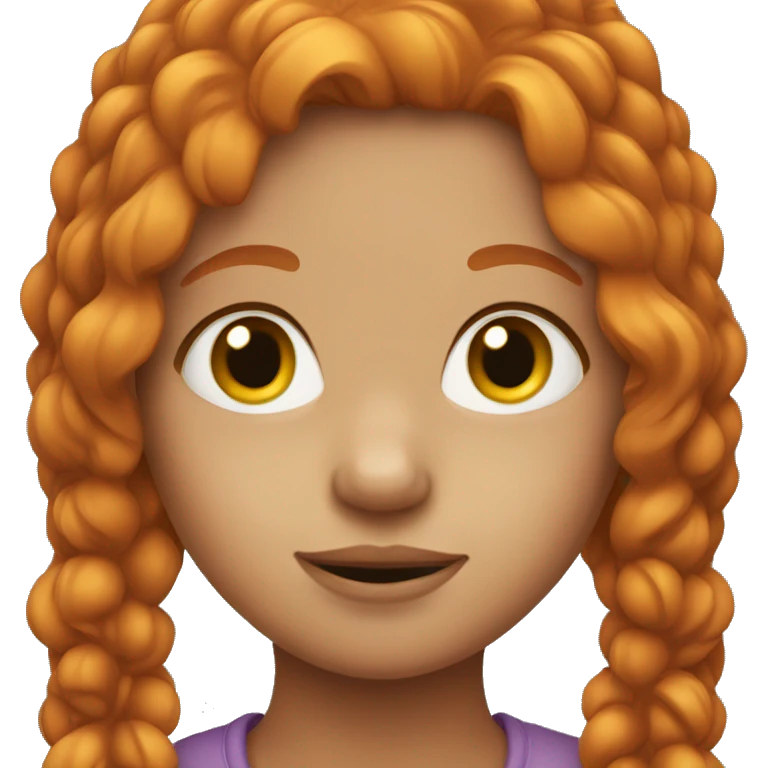 ginger girl  emoji