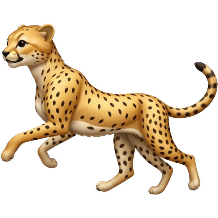 fast aggressive jumping running sheetah emoji