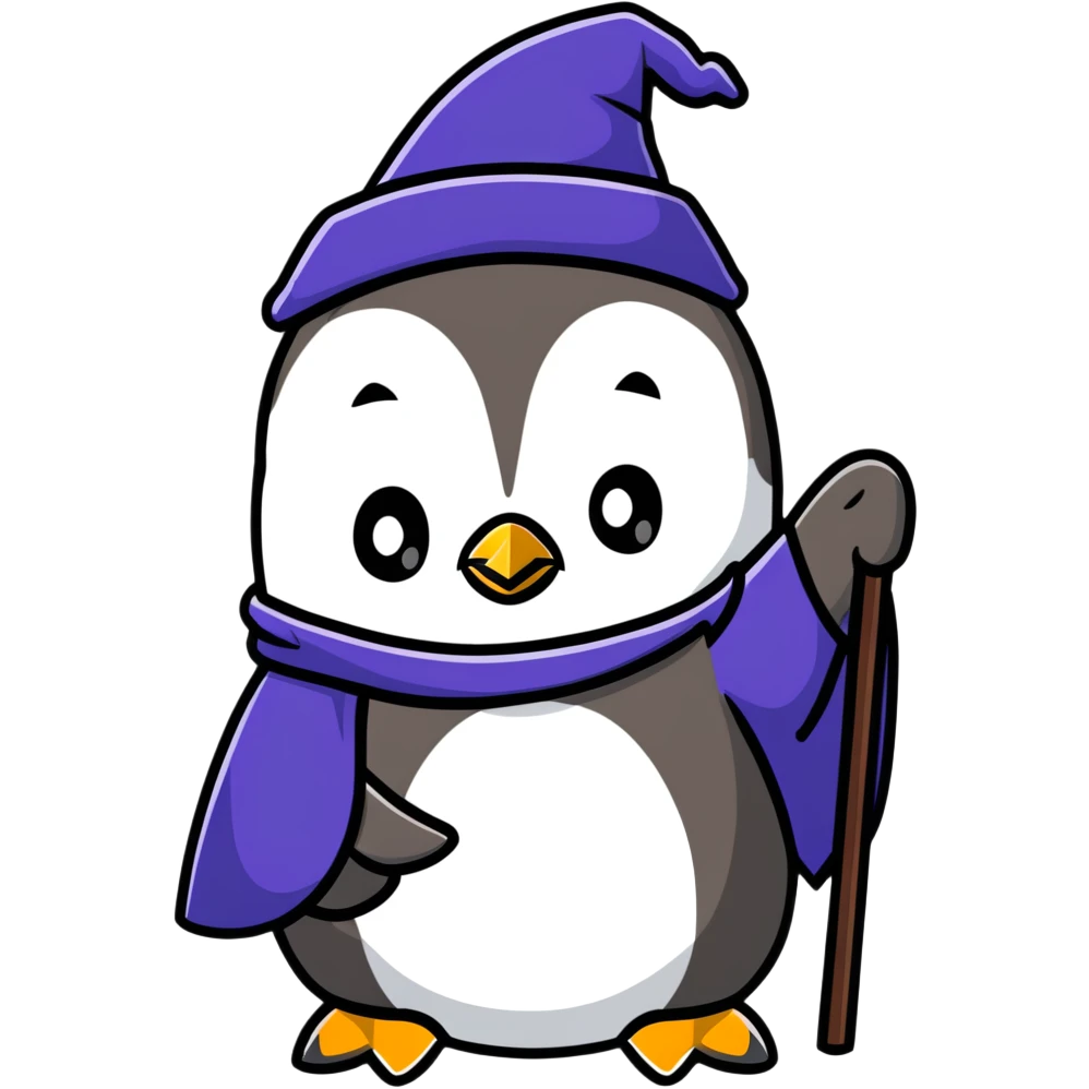 penguin wizard emoji