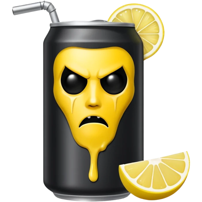 fai una lattina gialla e con un limone al centro rappresentando il estathe' limone lattina emoji