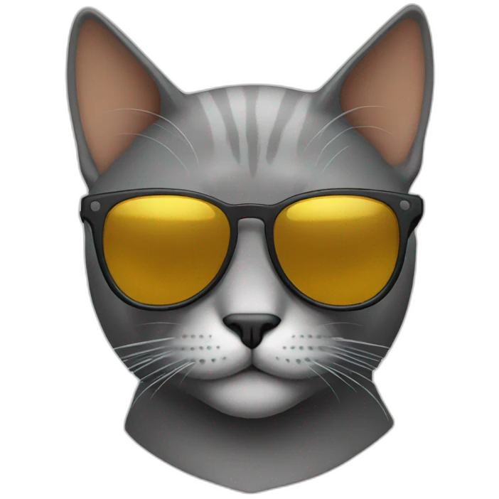 Cat with sunglasses emoji