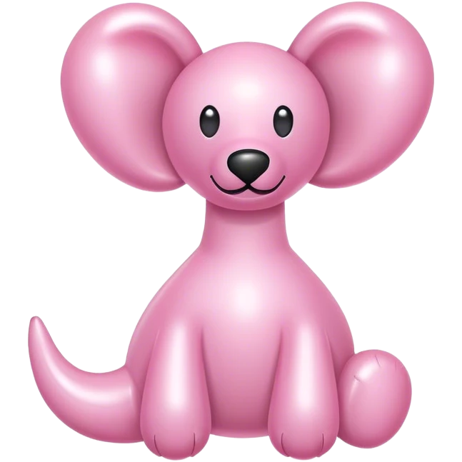 light pink Balloon animals  emoji