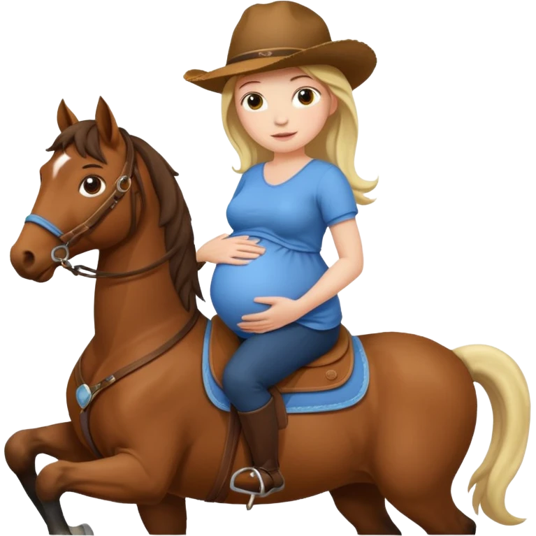 fai la ragazza del cavallo incinta emoji