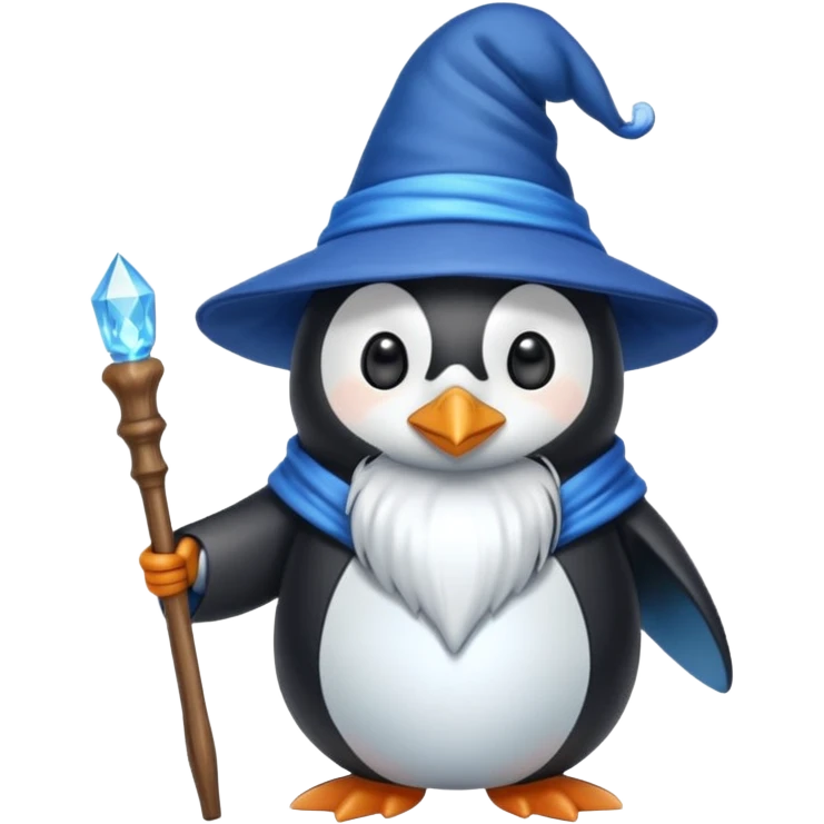 Penguin Wizard emoji