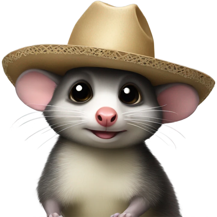 Possum with sombrero emoji