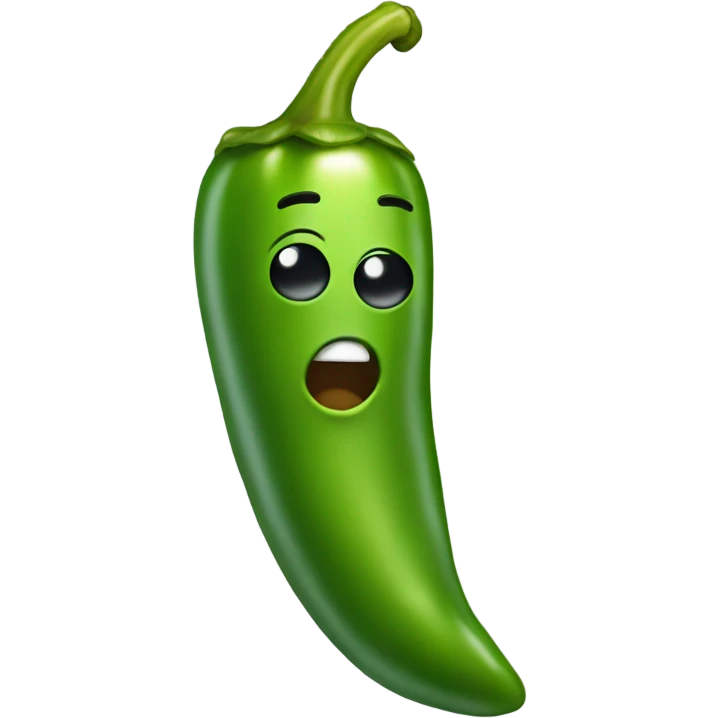 Green chile pepper emoji