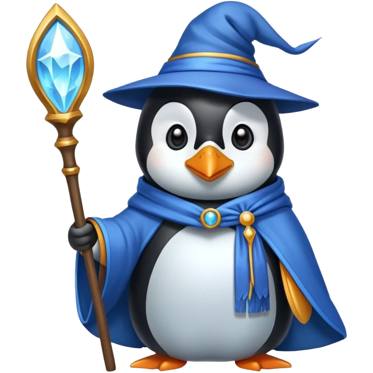 Penguin Wizard emoji