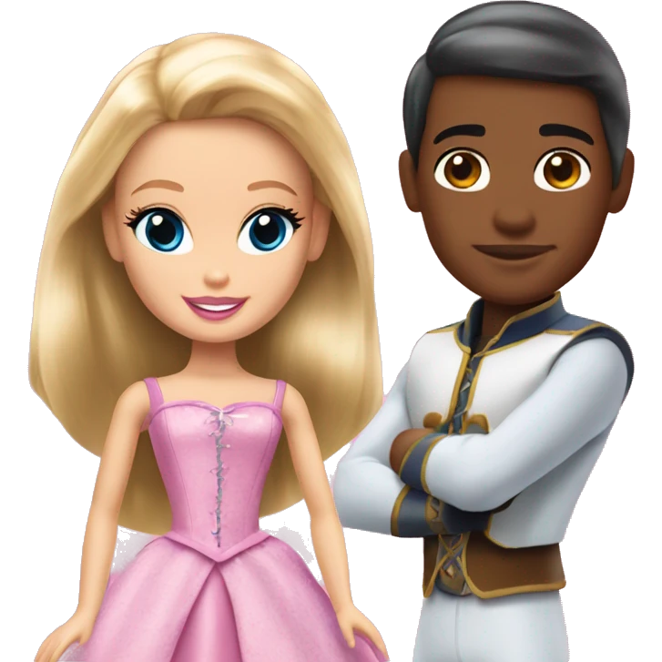 Barbie princess and the pauper emoji