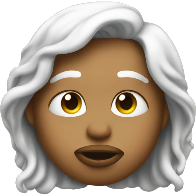 Kiss face with peace emoji