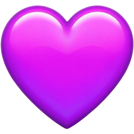 Neon purple heart emoji