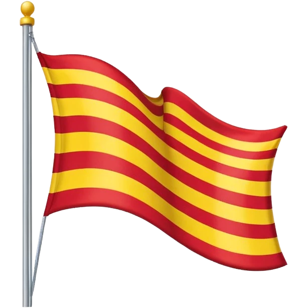 🇨🇴 similar flag with yellow 50% and red 50%strip emoji