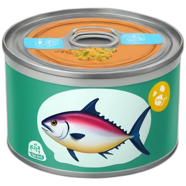 colourful tin of tuna fish emoji