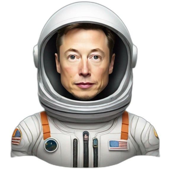 ELON MUSK IN SPACE SUIT emoji