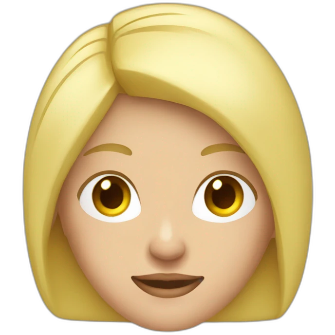 white blonde woman casual slyle red shirt emoji