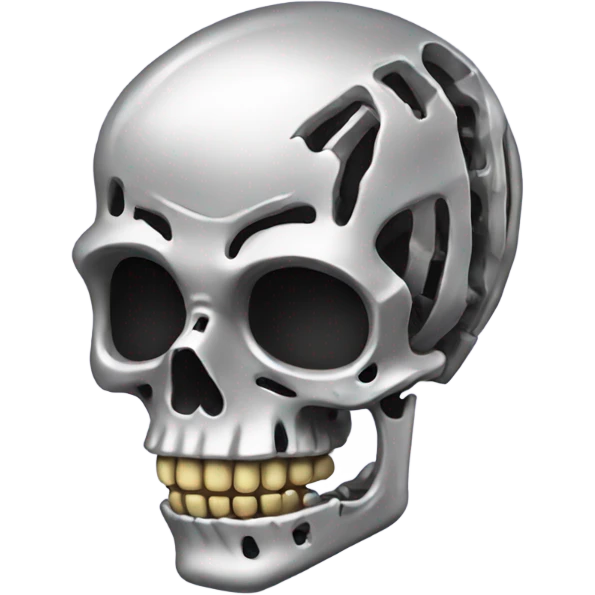 Skeleton made of Crome  emoji