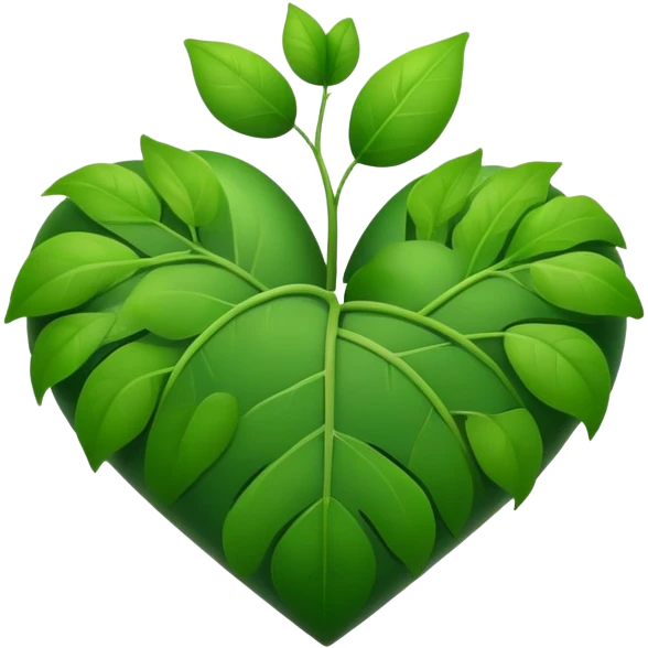 a heart plant emoji