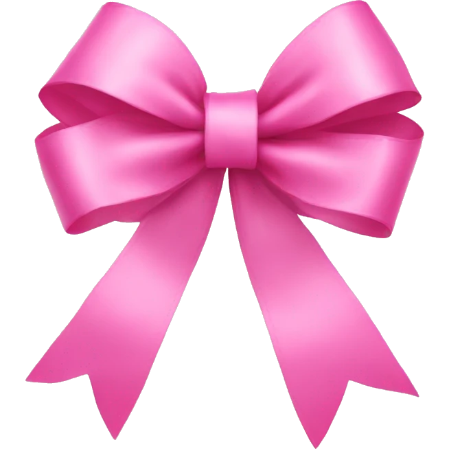 pink ribbon bow emoji
