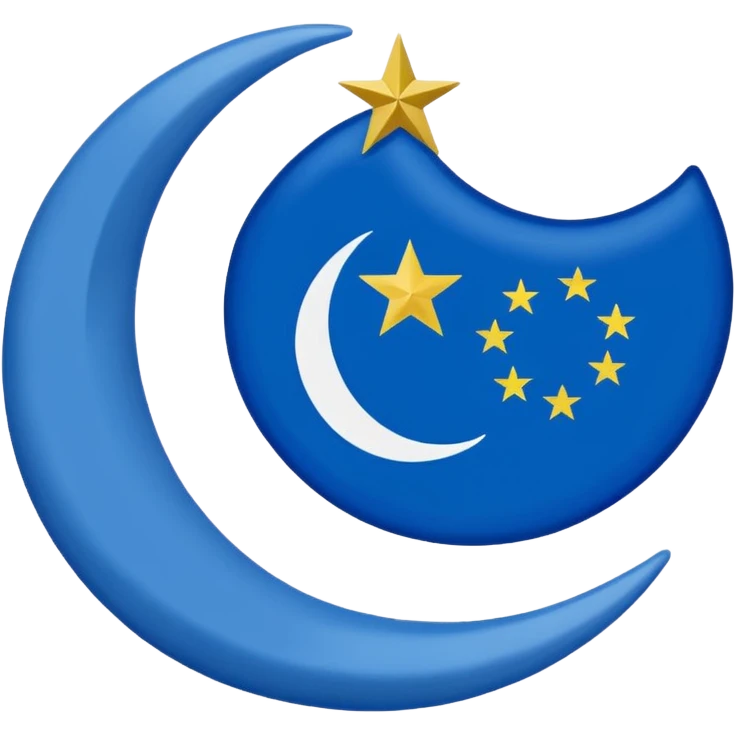 Turkstan flag🇹🇷🔵 emoji