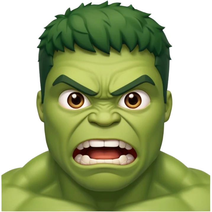 hulk cara surpresa emoji