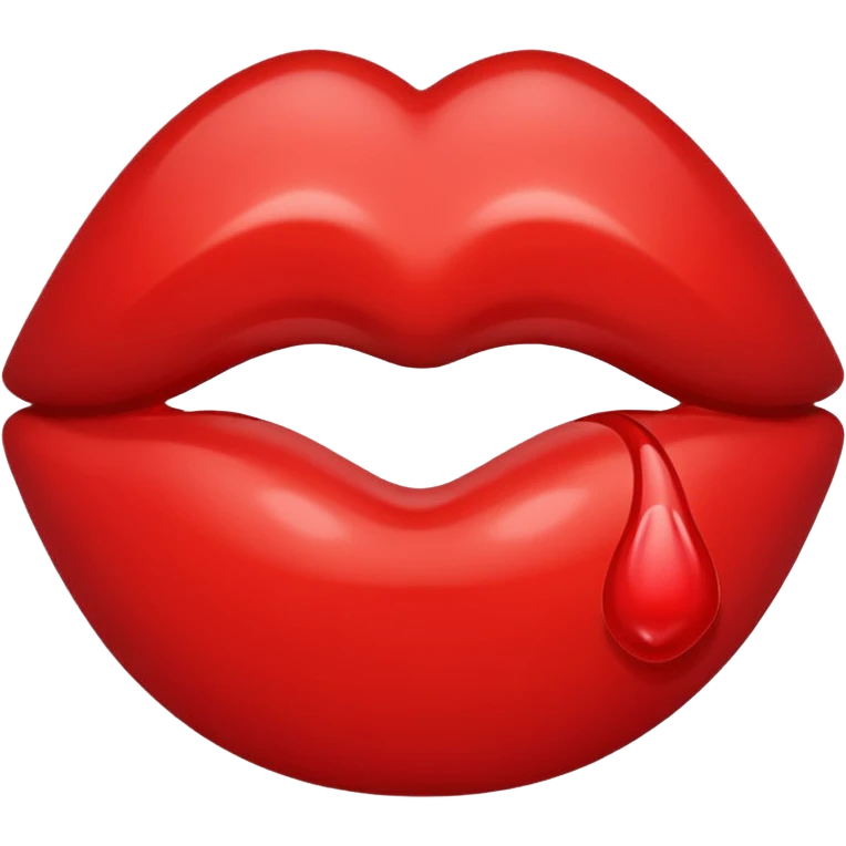 Receiving a lipstick kiss emoji