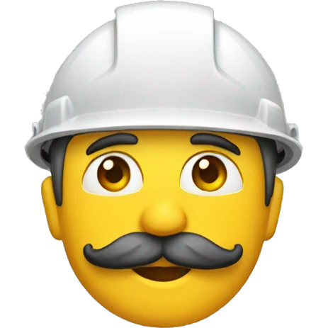 construction crane mustache emoji
