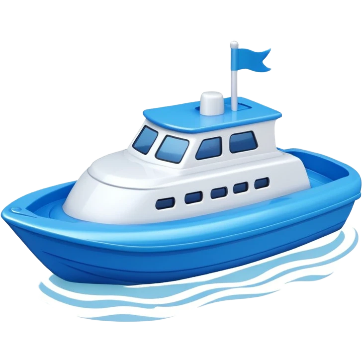 plastic toy boat emoji