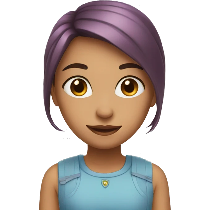 girl lives in a house emoji